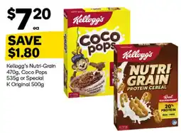 Woolworths Kellogg's Nutri-Grain Coco Pops offer