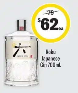 Coles Roku Japanese Gin offer
