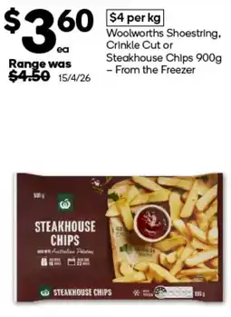 Woolworths Woolworths Steakhouse Chips offer
