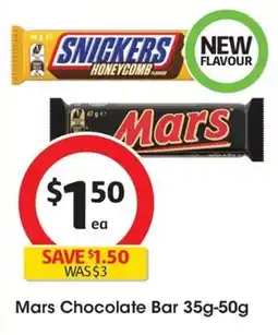 Coles Mars Chocolate Bar offer