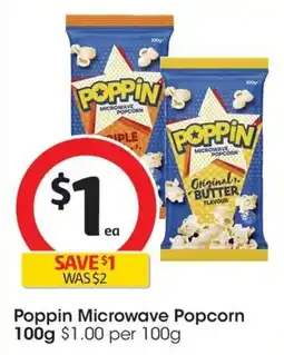 Coles Poppin Microwave Popcorn offer