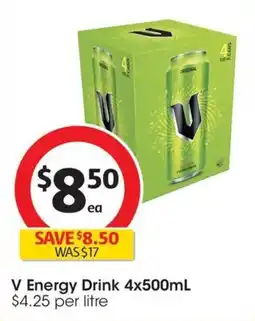 Coles V Energy Drink offer
