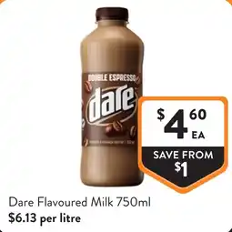 Foodworks Dare Flavoured Milk offer