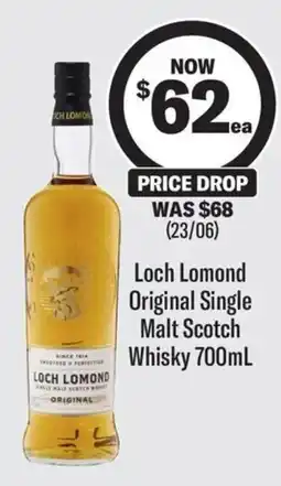 Coles Loch Lomond Original Single Malt Scotch Whisky offer