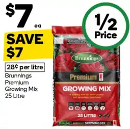 Woolworths Brunnings Premium Growing Mix offer