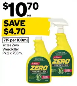 Woolworths Yates Zero Weedkiller offer