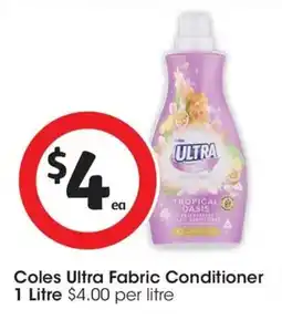 Coles Coles Ultra Fabric Conditioner offer
