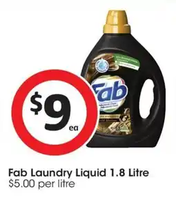 Coles Fab Laundry Liquid offer