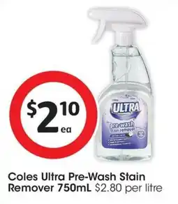 Coles Coles Ultra Pre-Wash Stain Remover offer