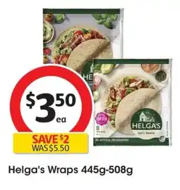 Coles Helga's Wraps offer