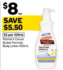 Woolworths Palmer's Cocoa Butter Formula Body Lotion offer