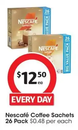 Coles Nescafé Coffee Sachets offer
