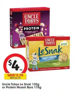 Coles Uncle Tobys Le Snak offer
