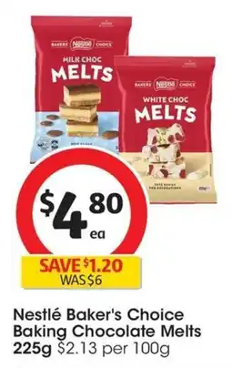 Coles Nestlé Baker's Choice Baking Chocolate Melts offer