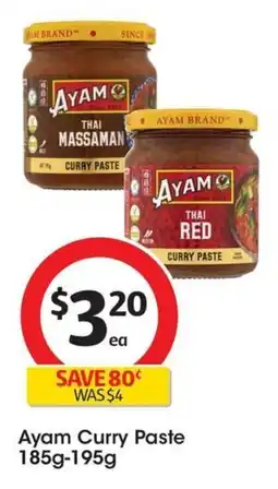 Coles Ayam Curry Paste offer