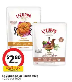 Coles La Zuppa Soup Pouch offer