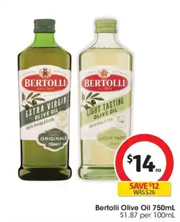 Coles Bertolli Olive Oil offer