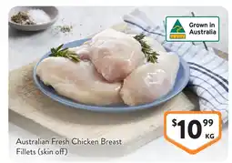Foodworks Australian Fresh Chicken Breast Fillets (skin off) offer