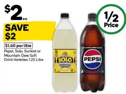 Woolworths Solo Original Lemon offer
