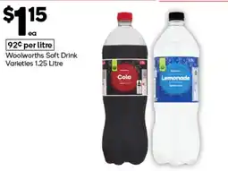 Woolworths Woolworths Soft Drink Varieties offer