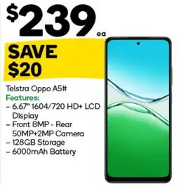 Woolworths Telstra Oppo A5# offer