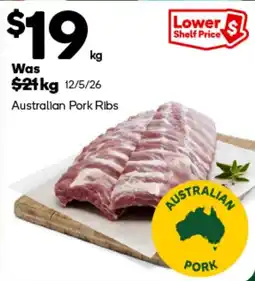 Woolworths Australian Pork Ribs offer