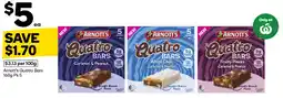 Woolworths Arnott's Quatro Bars offer