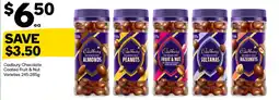 Woolworths Cadbury Chocolate Coated Fruit & Nut Varieties offer