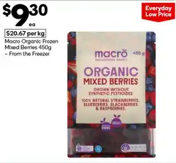 Woolworths Macro Organic Frozen Mixed Berries offer