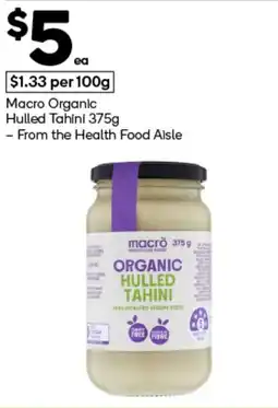 Woolworths Macro Organic Hulled Tahini offer