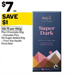 Woolworths Pico Super Dark offer