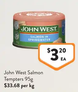 Foodworks John West Salmon Tempters offer