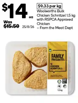 Woolworths Woolworths Bulk Chicken Schnitzel offer