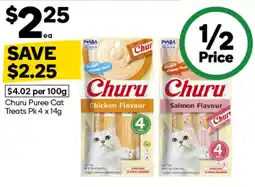 Woolworths Churu Puree Cat Treats offer