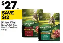 Woolworths Nature's Gift Grain Free Dry Dog Food offer