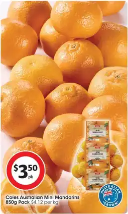 Coles Coles Australian Mini Mandarins offer