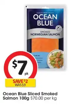 Coles Ocean Blue Sliced Smoked Salmon offer