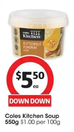Coles Coles Kitchen Butternut Pumpkin Soup offer