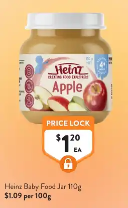 Foodworks Heinz Baby Food Jar offer