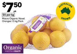 Woolworths Macro Organic Navel Oranges offer