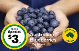 Woolworths Australian Blueberries offer