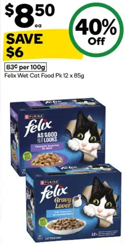 Woolworths Felix Wet Cat Food offer