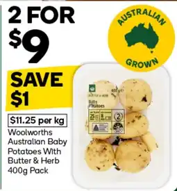 Woolworths Woolworths Australian Baby Potatoes With Butter & Herb offer