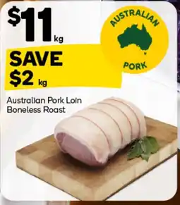 Woolworths Australian Pork Loin Boneless Roast offer