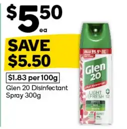 Woolworths Glen 20 Disinfectant Spray offer