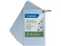 Officeworks Studymate Study Cards Pastel Blue 50 Sheets offer