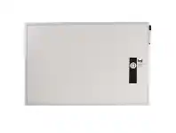 Officeworks Keji Plastic Frame Magnetic Whiteboard 750 x 500mm offer