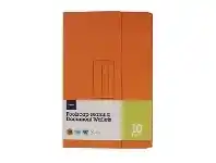 Officeworks J.Burrows Document Wallet Foolscap 240gsm Orange 10 Pack offer