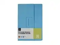 Officeworks J.Burrows Document Wallet Foolscap 240gsm Light Blue 10 Pack offer