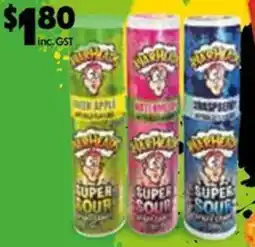 Campbells Wholesale Warheads Super Sour Spray Candy offer